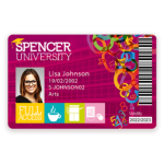 Digital printing smart students identity card with serial ID number