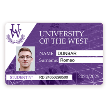 Digital printing smart students identity card with serial ID number