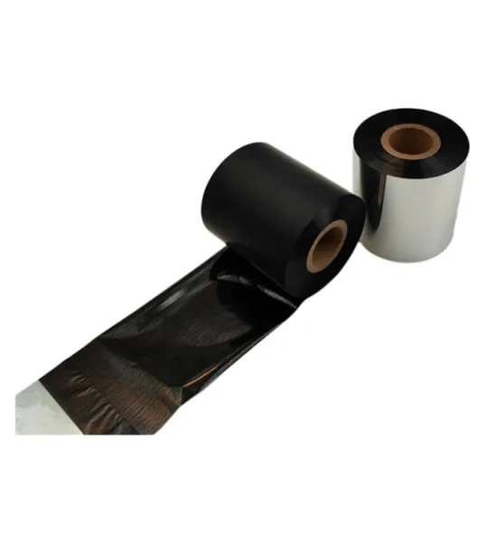 110mm 70m compatible black art paper barcode label printer resin ribbon for TT437B