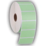 Custom Self Adhesive Colored Circle Direct Thermal Sticker Label Round Thermal Label Roll Compatible with Pink Thermal Printer